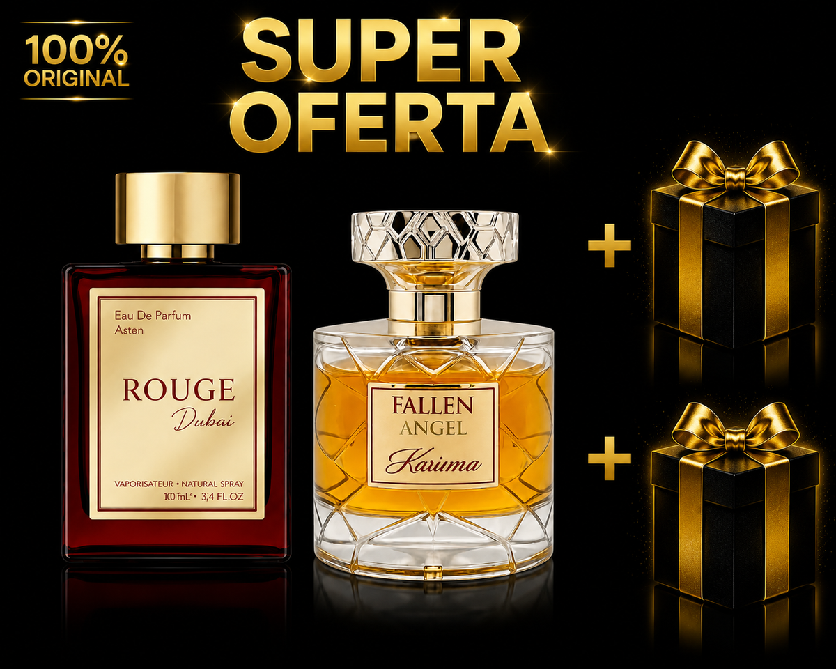 Pachet Rouge 100ml + Fallen Angel 100ml + 2 parfumuri cadou 100ml