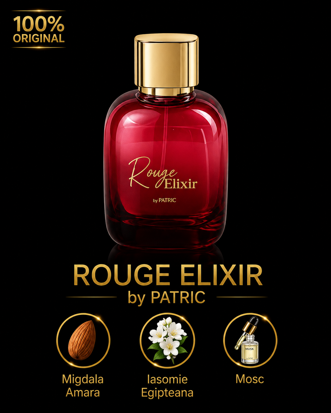 Rouge Elixir by Patric – Extract de Parfum 100ml Unisex | Parfumez.ro
