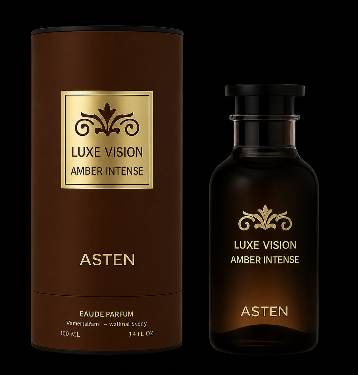 Apa de parfum Asten, Amber Intense, unisex, 100ml - Original Dubai - Inspirat din Ombre Nomade