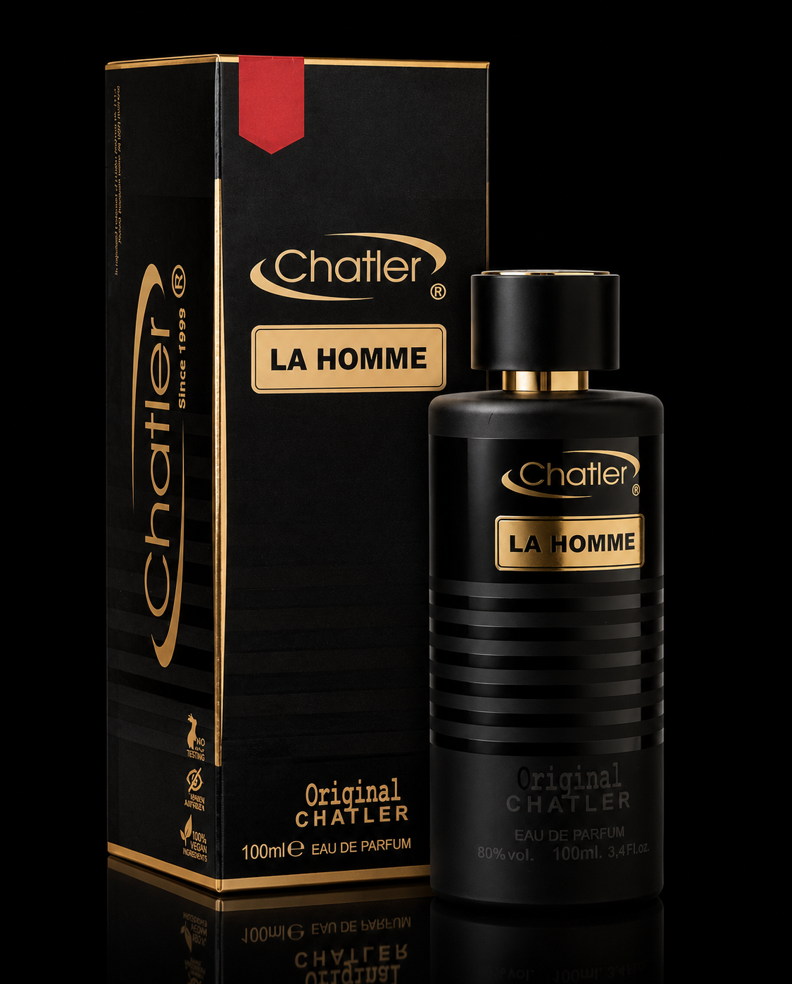 Apa de parfum Chatler – Original La Homme Men 100 ml – Inspirat din J.P.G Le Male Le Parfum
