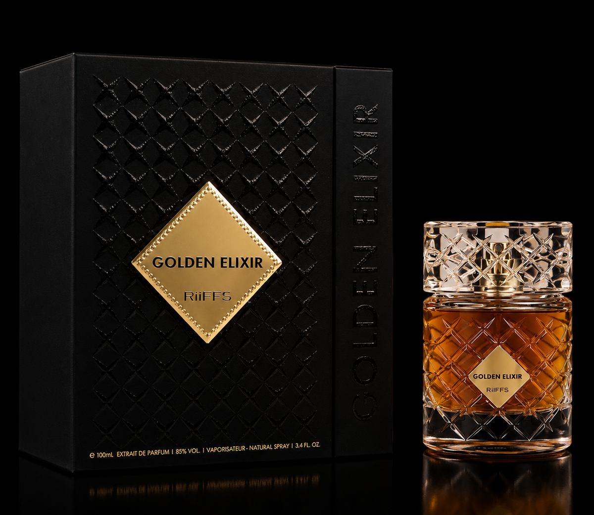 Extrait de Parfum Golden Elixir, Riiffs, Unisex- 100ml