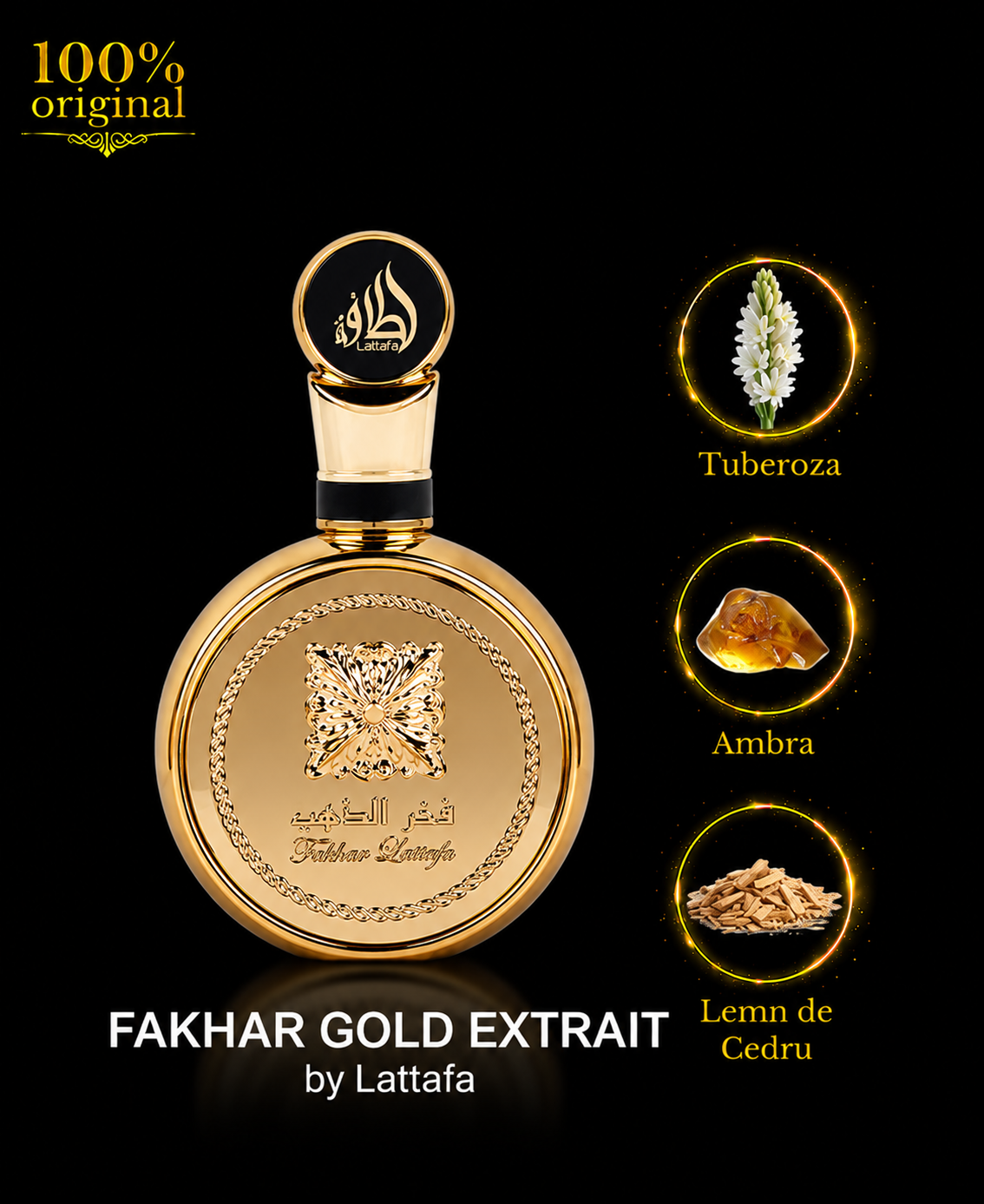 Apă de parfum Lattafa Fakhar Gold Extrait 100 ml unisex