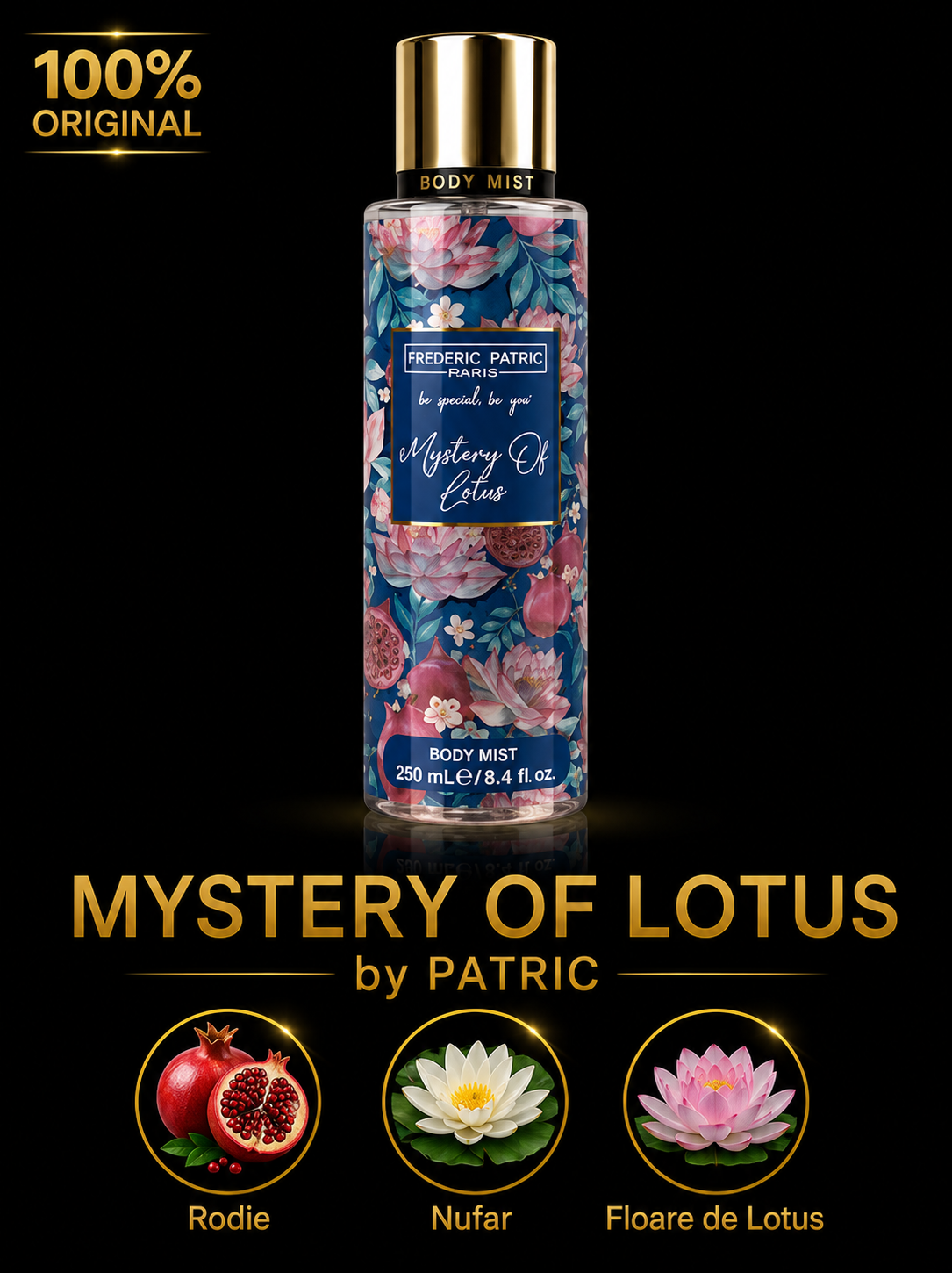 Spray de corp- Mystery of Lotus - by Patric - 250 ml