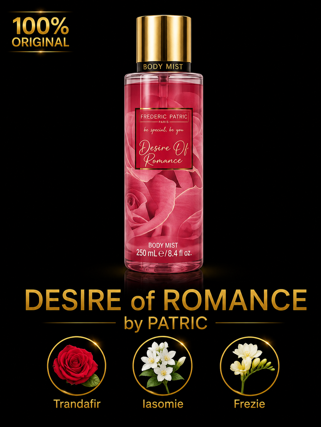 Spray de corp-Desire of Romance - by Patric - 250 ml