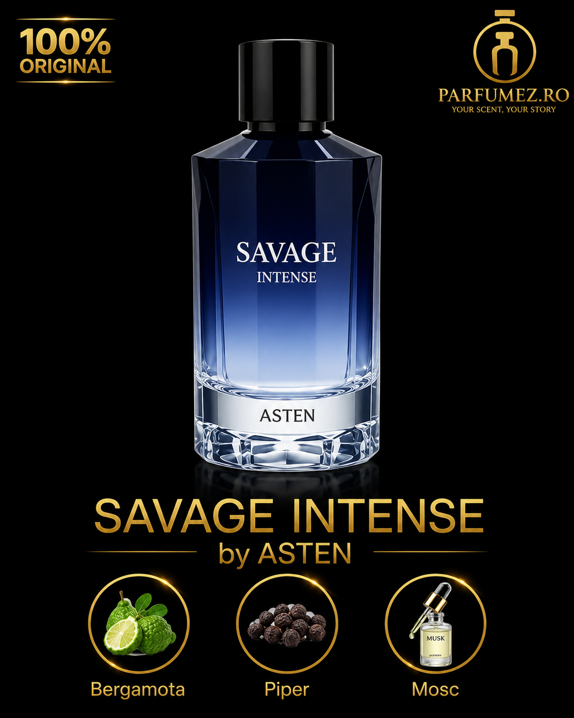 Asten - Savage Intense 100ml, Barbat