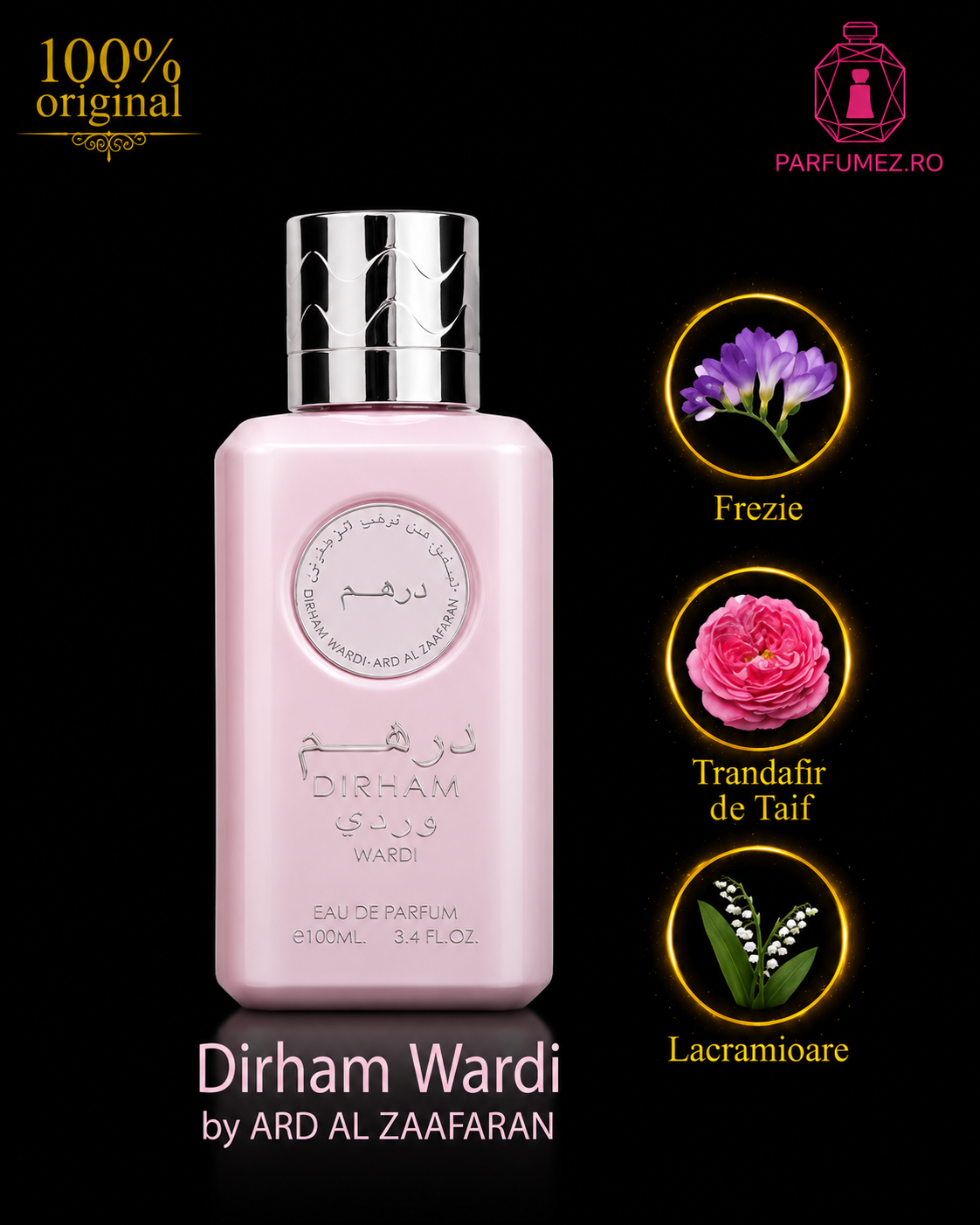 Ard Al Zaafaran Dirham Wardi, Apa de Parfum - 100ml
